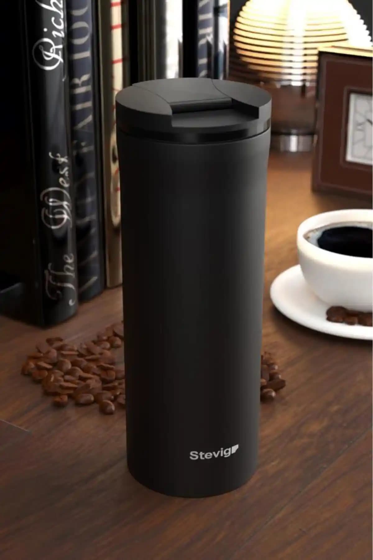 Stevig 2 Go Paslanmaz Çelik Termos Bardak Günlük Kullanım İçin Dayanıklı ve Şık Tasarım