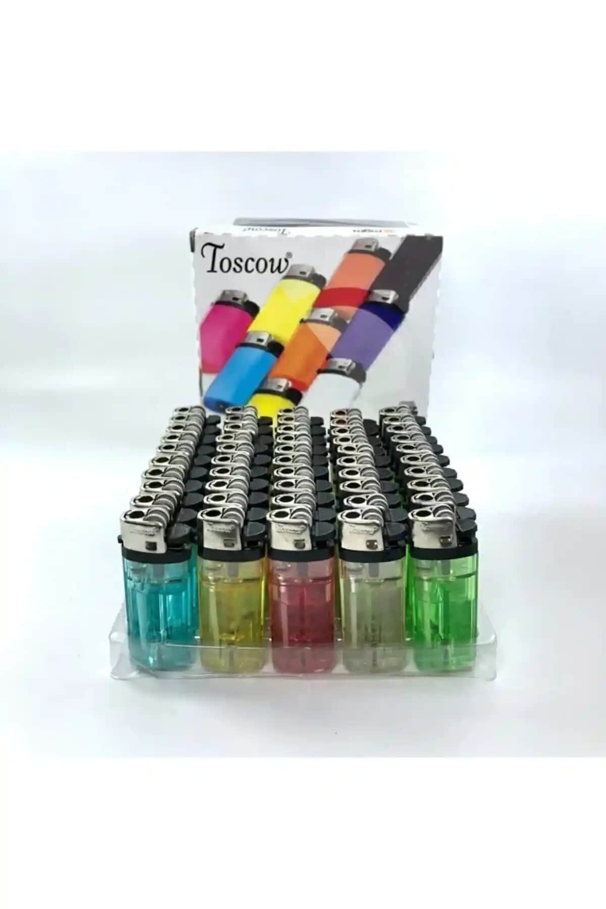 Toscow 50 Adet Taşlı Mat Çakmak Seti - Dayanıklı ve Şık Tasarım, Uygun Fiyatlı