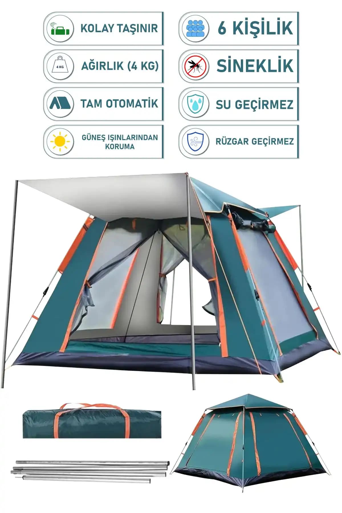 Trend Maison 6 Kişilik Tam Otomatik Tenteli Kamp Çadırı Detaylı İnceleme ve Kullanıcı Yorumları