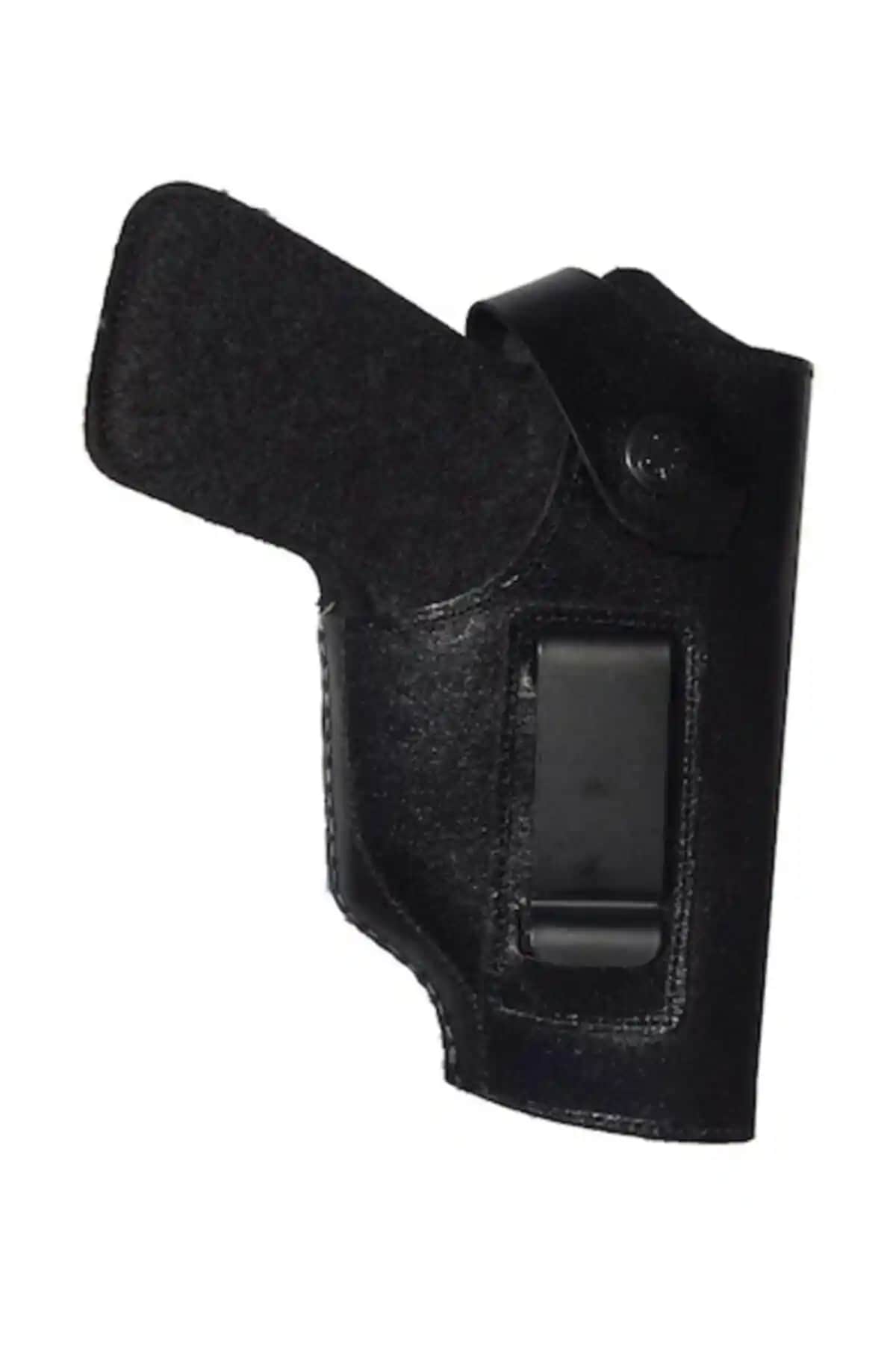 Türk hunter Siyah Deri El Dikişli Tabanca Kılıfı Güvenlik ve Şıklık Sunar