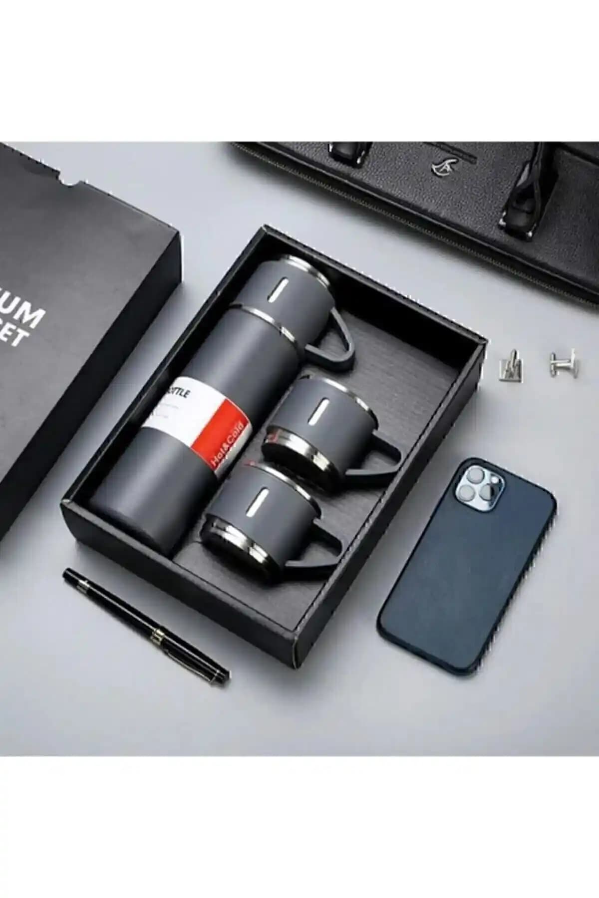 Vera Paslanmaz Çelik Termos: 580 ml Kapasiteli, Sıcak ve Soğuk Tutan Modern Tasarım