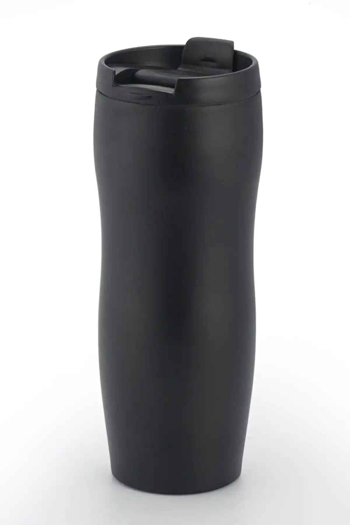 Verahed Siyah Paslanmaz Çelik Çift Katman Vakumlu 450ml Termos Bardak