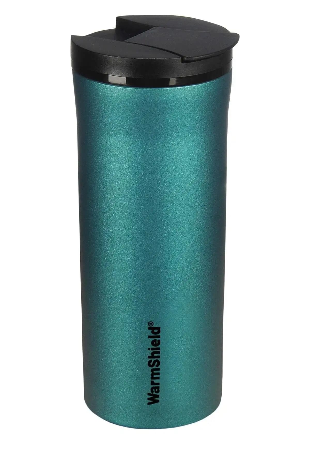 WarmShield Petrol Yeşili Çift Katmanlı Paslanmaz Çelik Termos 400 ml Güvenilir ve Şık Tasarım