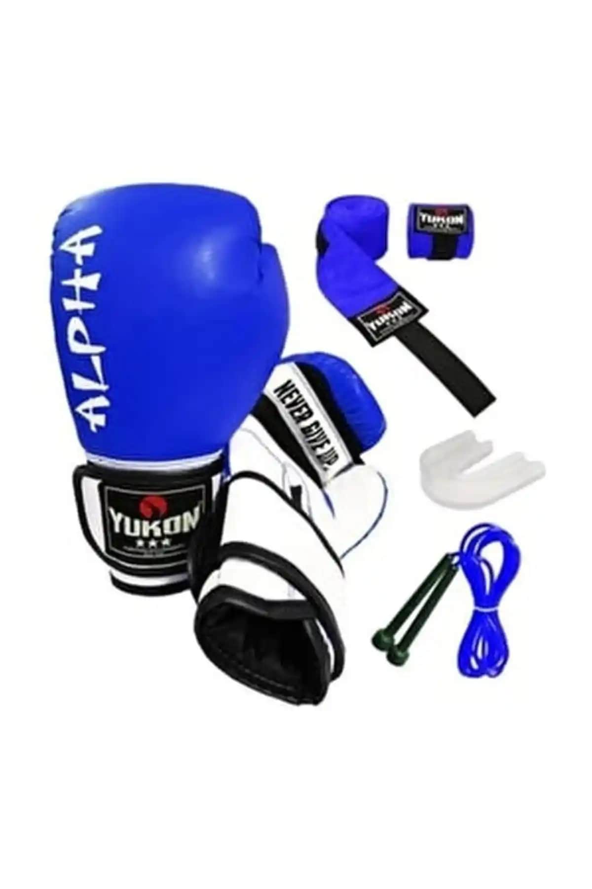 Yukon Alpha Boks Eldiveni Mavi Seti: Güç ve Güvenlik Sunan Dayanıklı Spor Ekipmanı