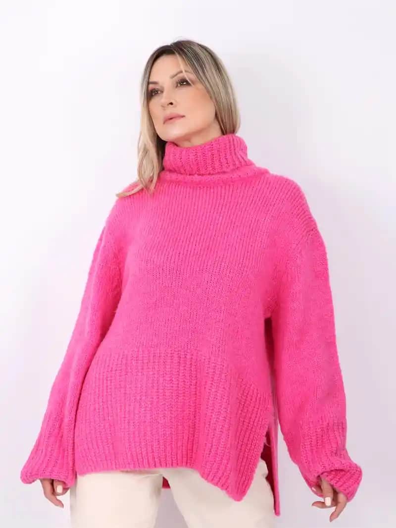 Pembe Boğazlı Kazaklar: Kış Modasında Şıklık ve Konforun Buluşması