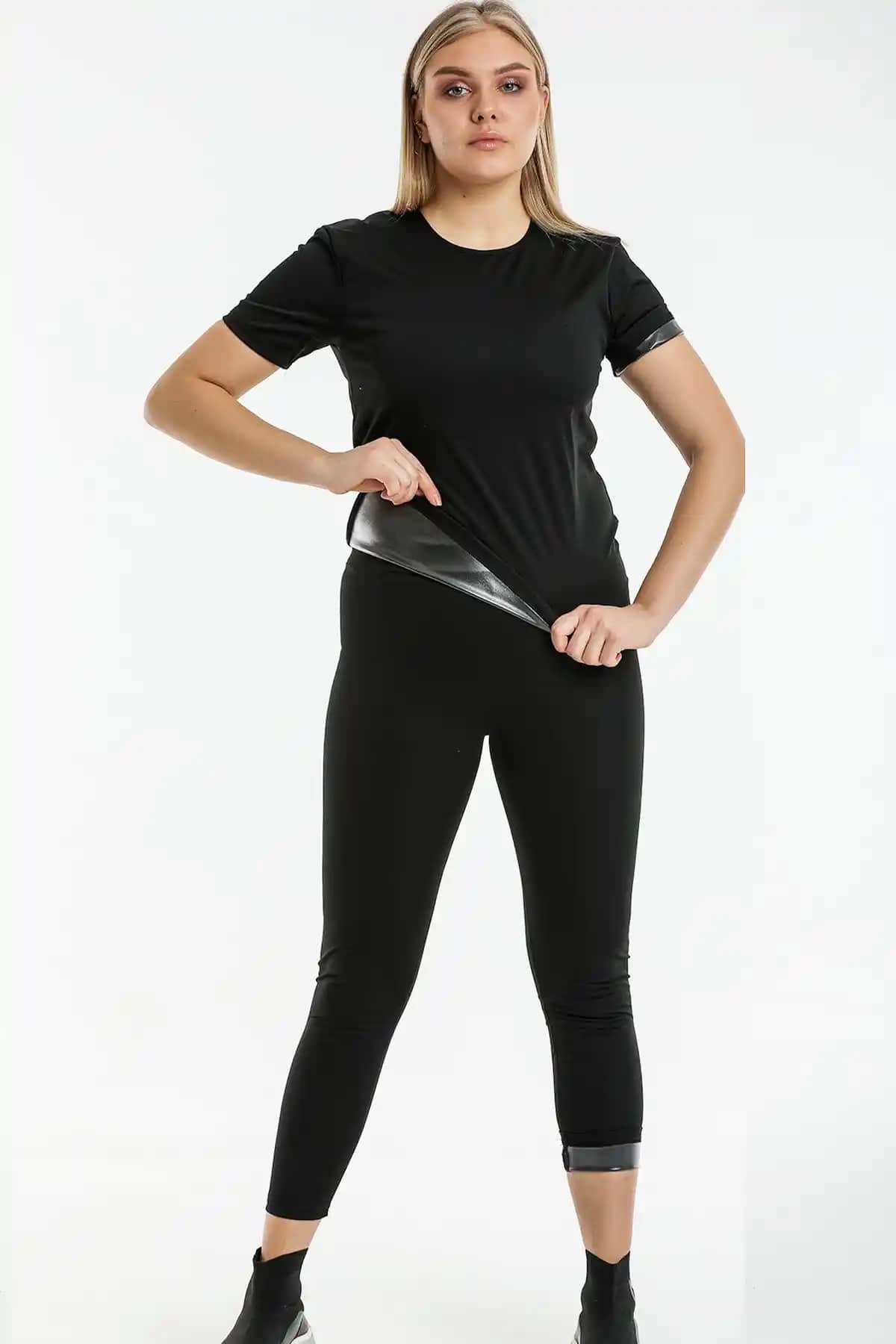 BaruccaFashion Termal Tişört Takımı Bel ve Karın Bölgesini Sıkılaştıran Özellikleriyle İdeal Spor Kıyafeti