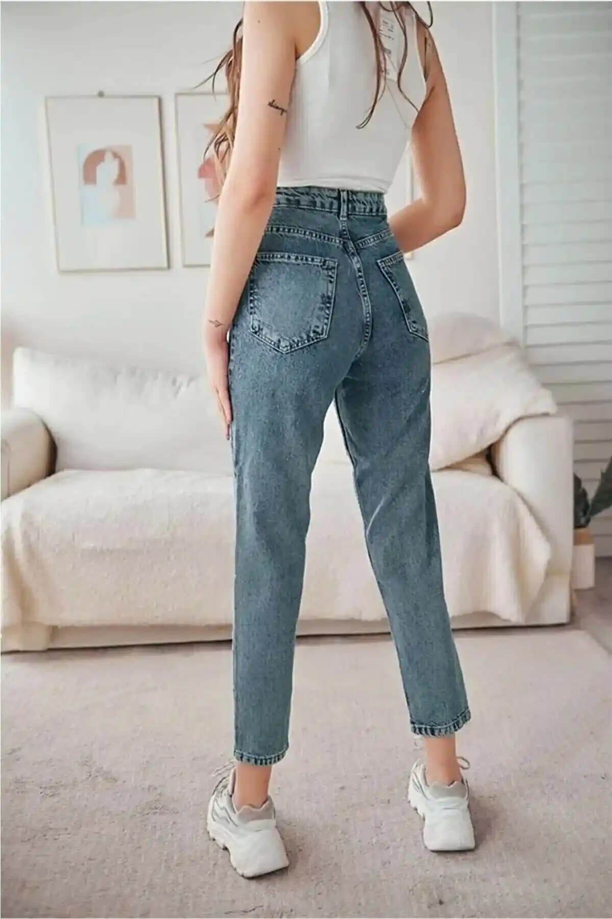 DRC trend Kar Mavi ve MAKRAS EXCLUSIVE Buz Kar Mavi Mom Jean Karşılaştırması