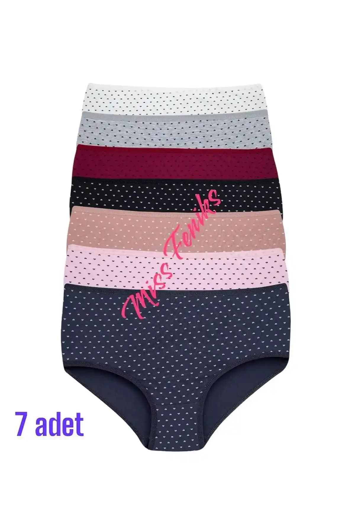 FENİKS İÇ GİYİM Kadın Yüksek Bel 6'lı Külot Seti Günlük Rahatlık ve Şıklık Sunar