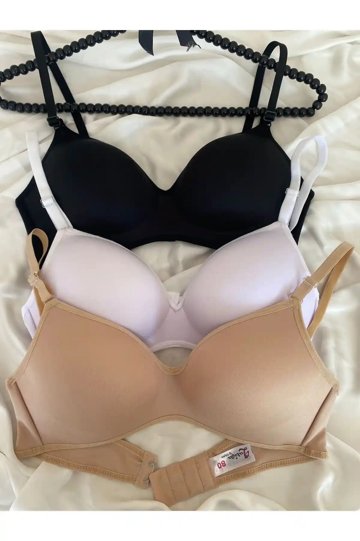 Kadınlar İçin Günlük Kullanım Konforlu Lotus Kulaklı Toparlayıcı Sütyen Seti