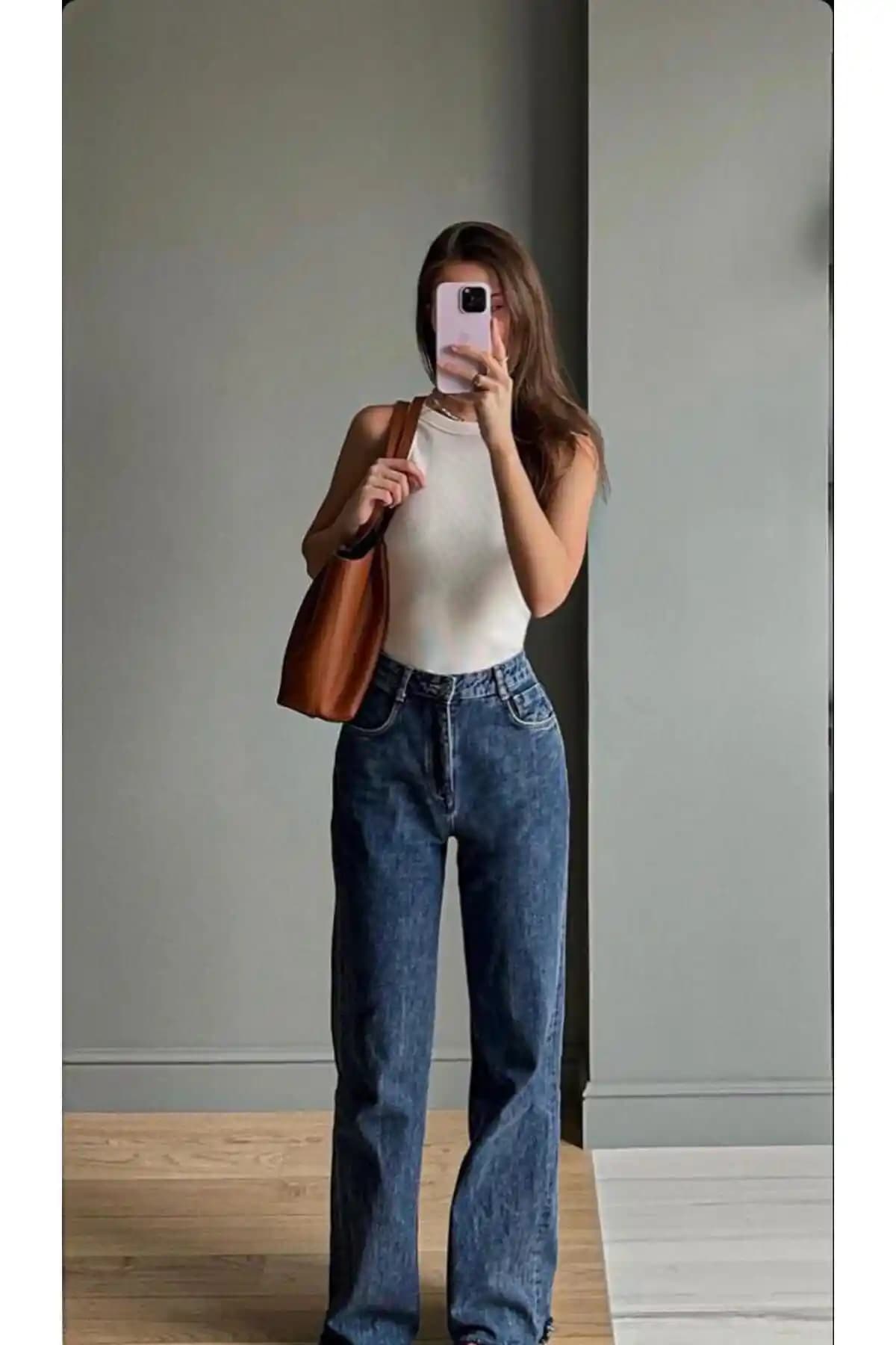 LİMABEL Mavi Kar Yıkama Jeans: Şık ve Konforlu Günlük Kullanım İçin Modern Kot Pantolon