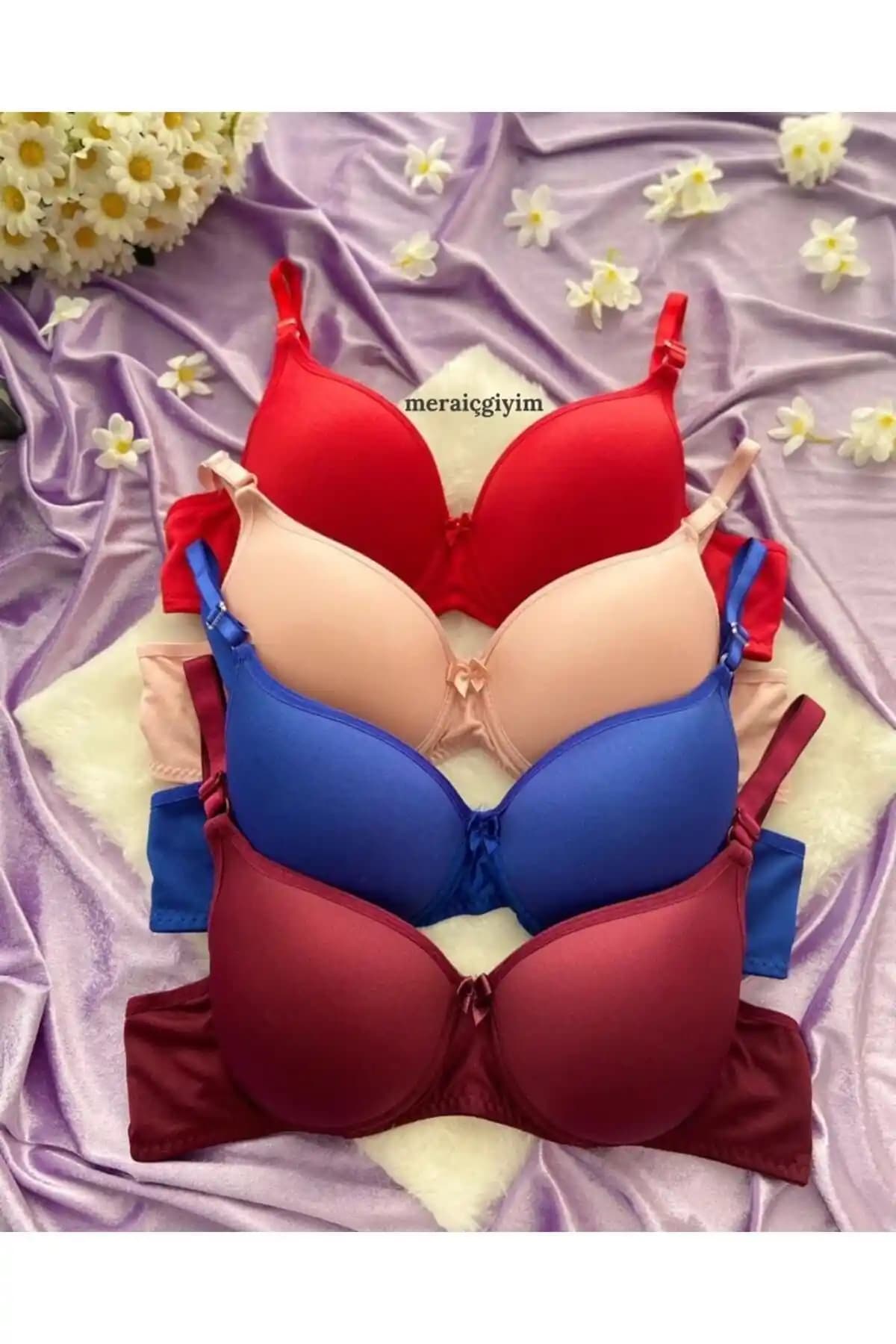 Meraiçgiyim Dolgulu Balenli 4’lü Sütyen Seti ile Şıklık ve Konforun Birleşimi