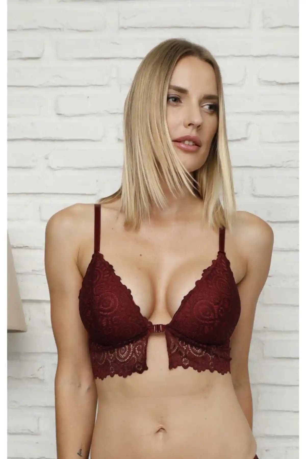 Top Step Kadın Bordo ve Mürdüm Destekli Bralet Sütyenleri Karşılaştırması