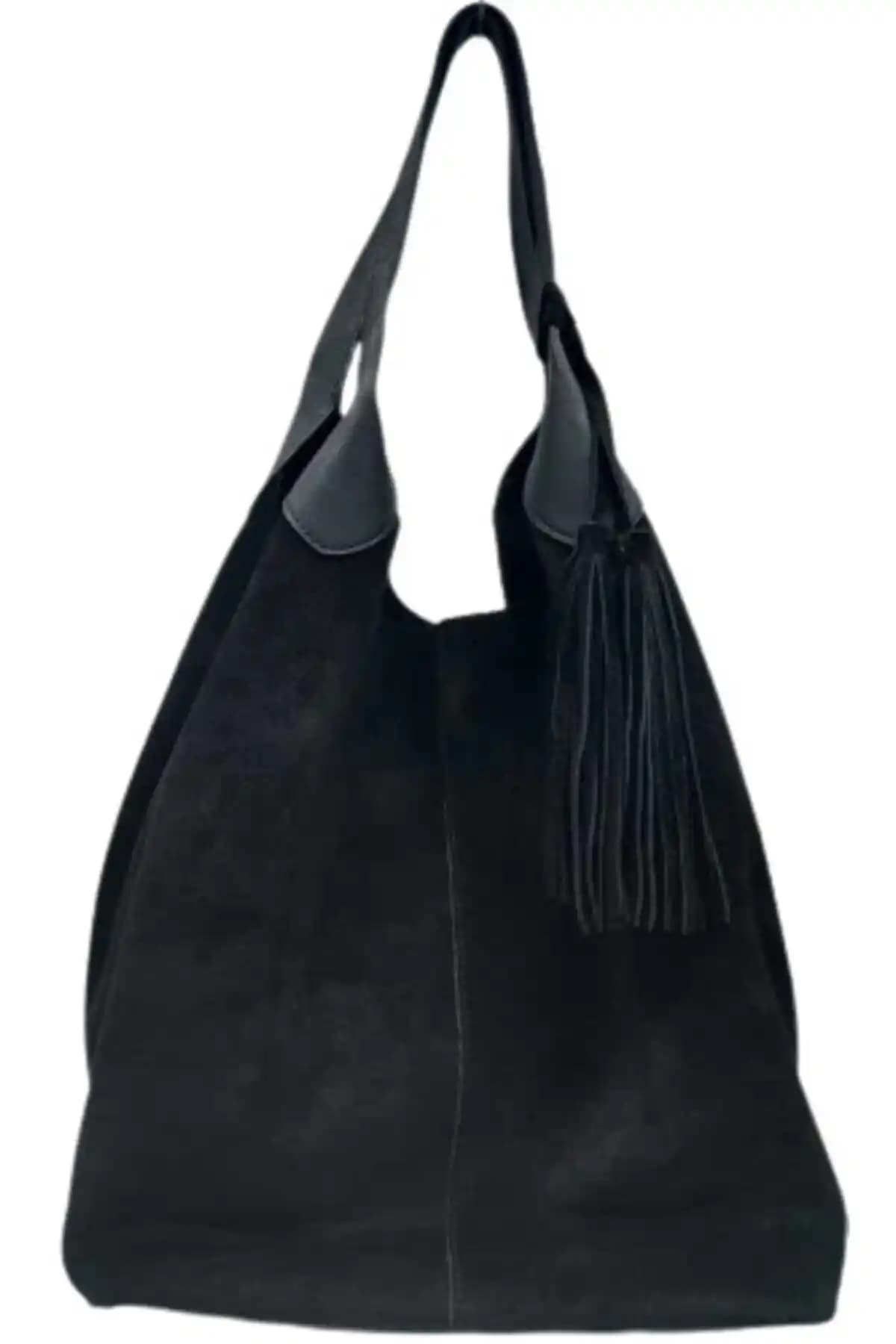 HBS Hakiki Deri Siyah Omuz Çantası: Şıklığın ve Fonksiyonelliğin Mükemmel Dengesi