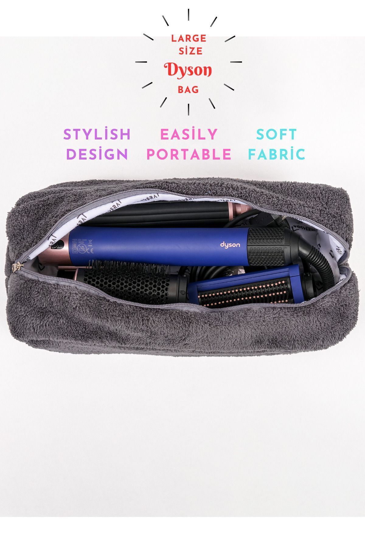 Vosvera Dyson Airwrap Uyumlu Büyük Boy Makyaj Çantası Özellikleri ve Faydaları