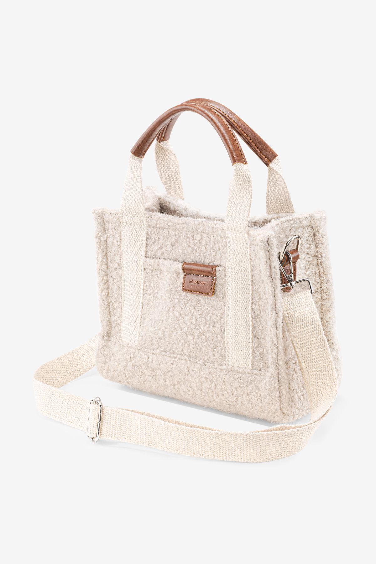 Housebags Kadın Suni Kürklü Krem Tote Bag 232: Estetik ve Fonksiyonellik